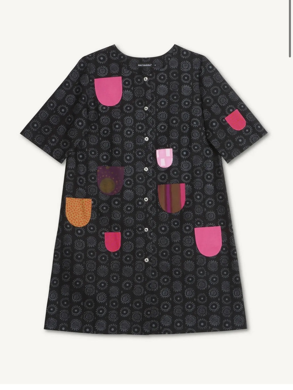 MARIMEKKO Kihlatasku Dress Takki Pocket Coatdress Nadja Print 36 6 - Picture 3 of 16
